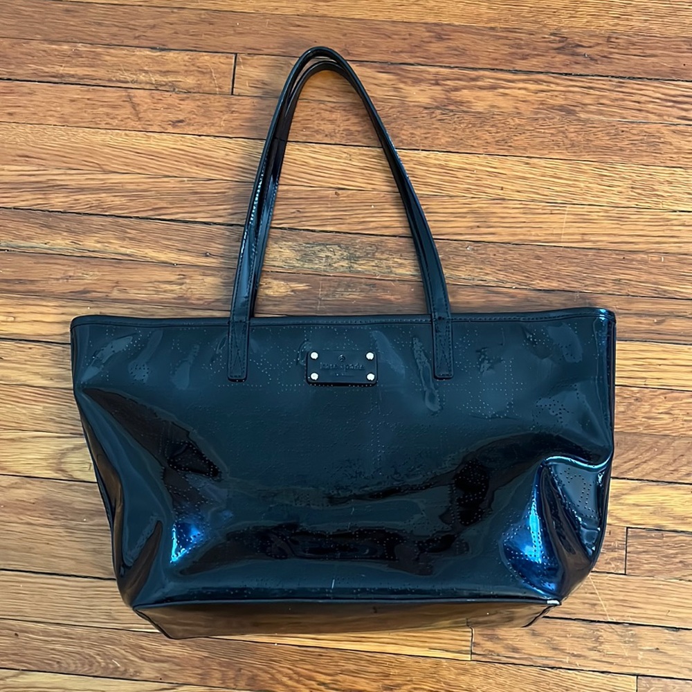 LARGE BLACK KATE SPADE TOTE BAG